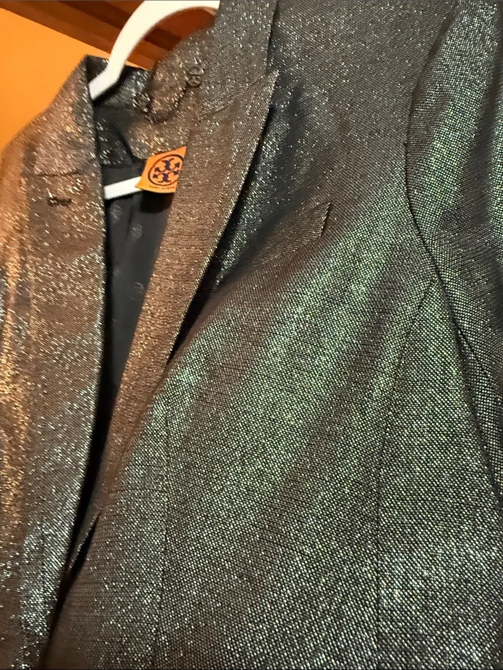 WOW POSHMARK - Authentic Tory Burch NWOT Sparkling Silver Black Blazer